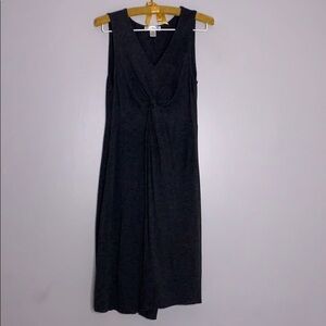 Motherhood Maternity center knot casual sleeveless dress medium grey